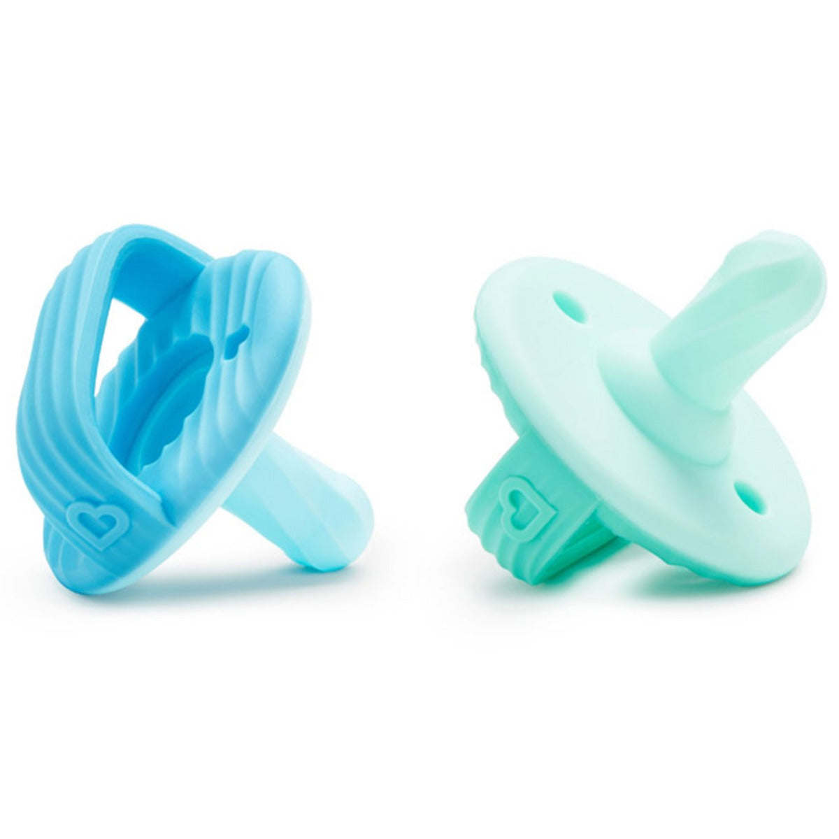Munchkin Sili-Soothe & Teethe™ Silicone Pacifier & Teether, 2pk (2 Colors) - Pupsik Singapore
