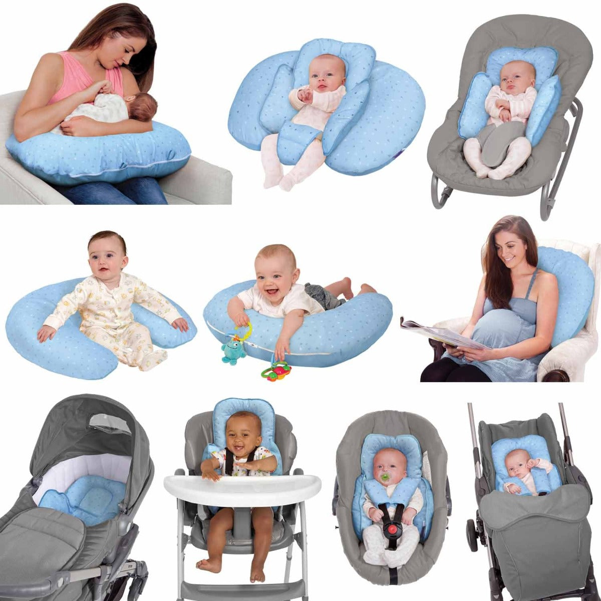 Clevamama ClevaCushion Nursing Pillow & Baby Nest  (5 Designs) - Pupsik Singapore