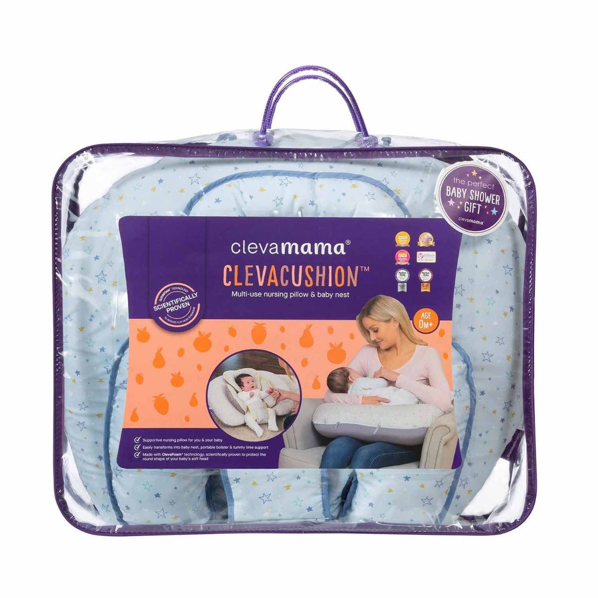 Clevamama ClevaCushion Nursing Pillow & Baby Nest  (5 Designs) - Pupsik Singapore