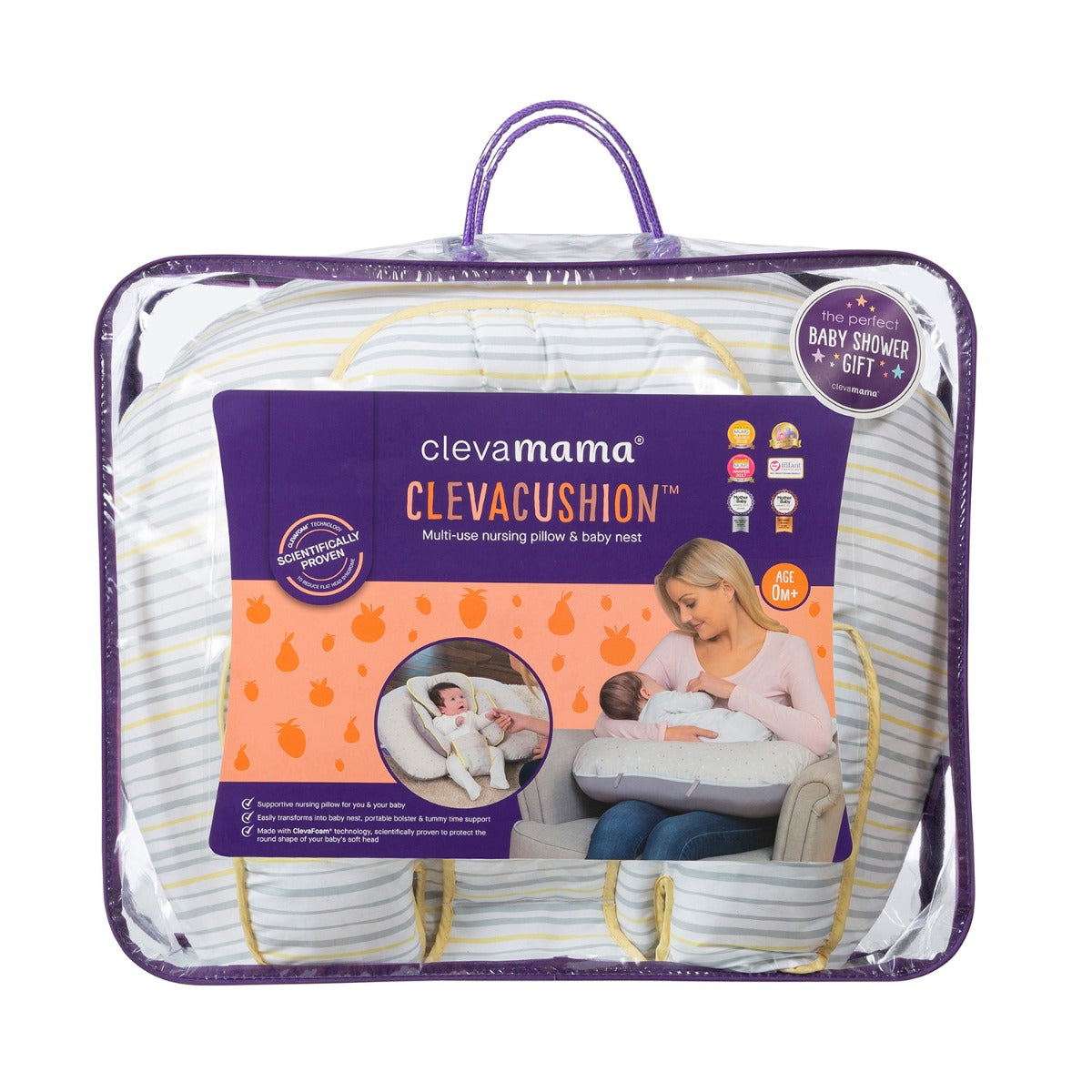 Clevamama ClevaCushion Nursing Pillow & Baby Nest  (5 Designs) - Pupsik Singapore