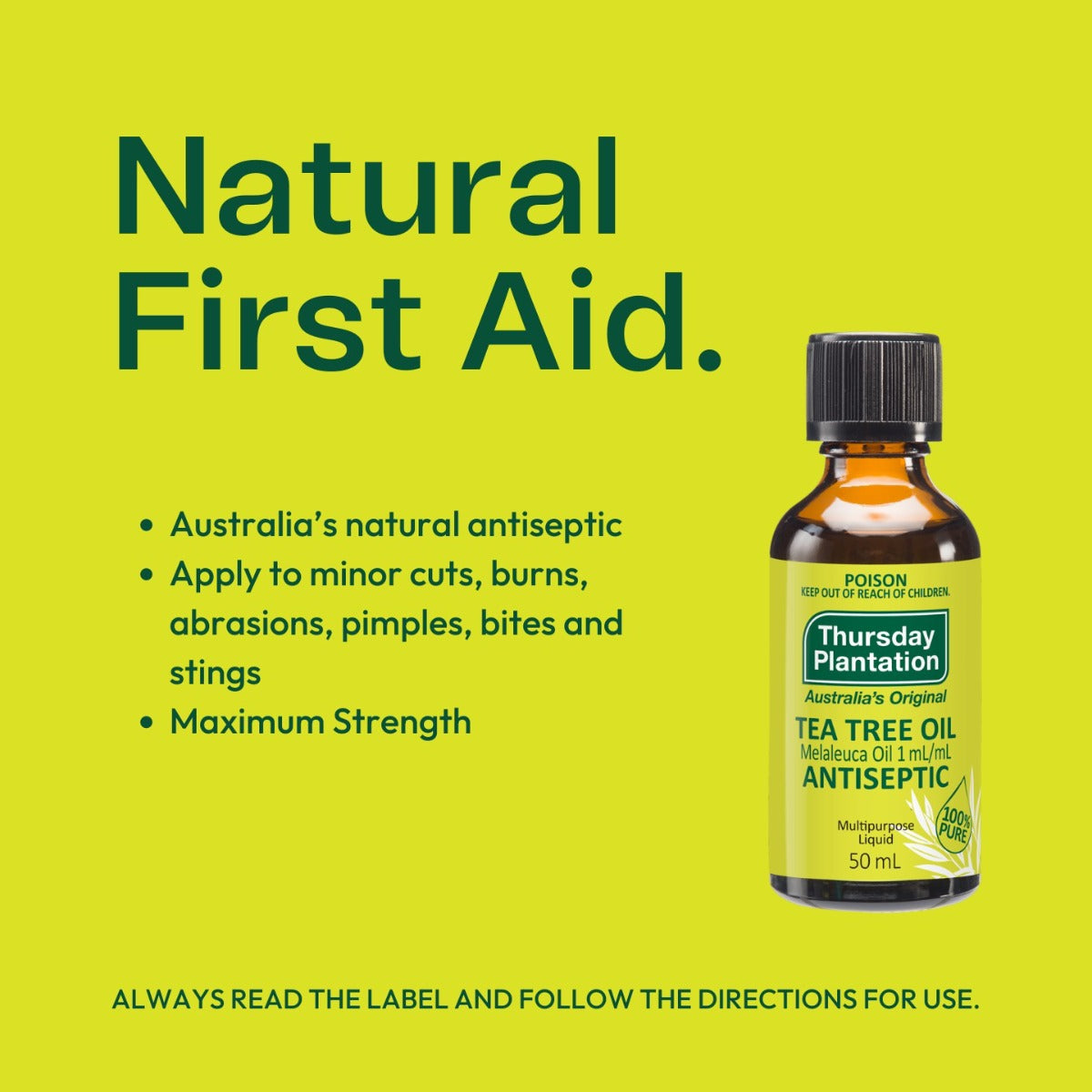 Thursday Plantation 100% Pure Tea Tree Oil, 25ml (Exp 06/29)