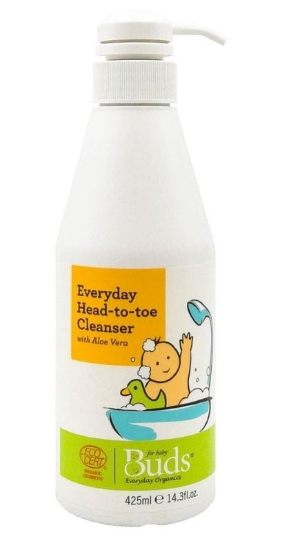 Buds Organics Everyday Baby Head to Toe Cleanser, 425ml - exp 03/28