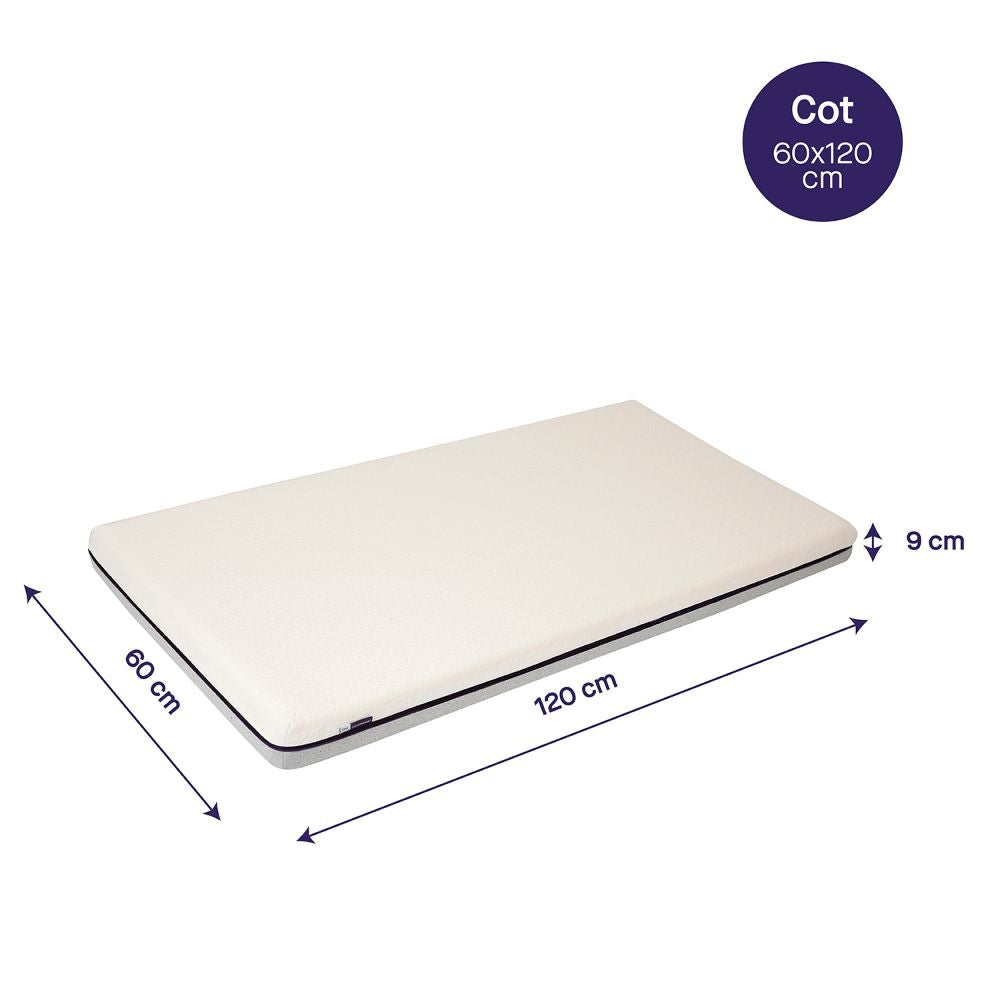 Clevamama ClevaFoam Support Baby Mattress (60x120cm) - Increased Airflow