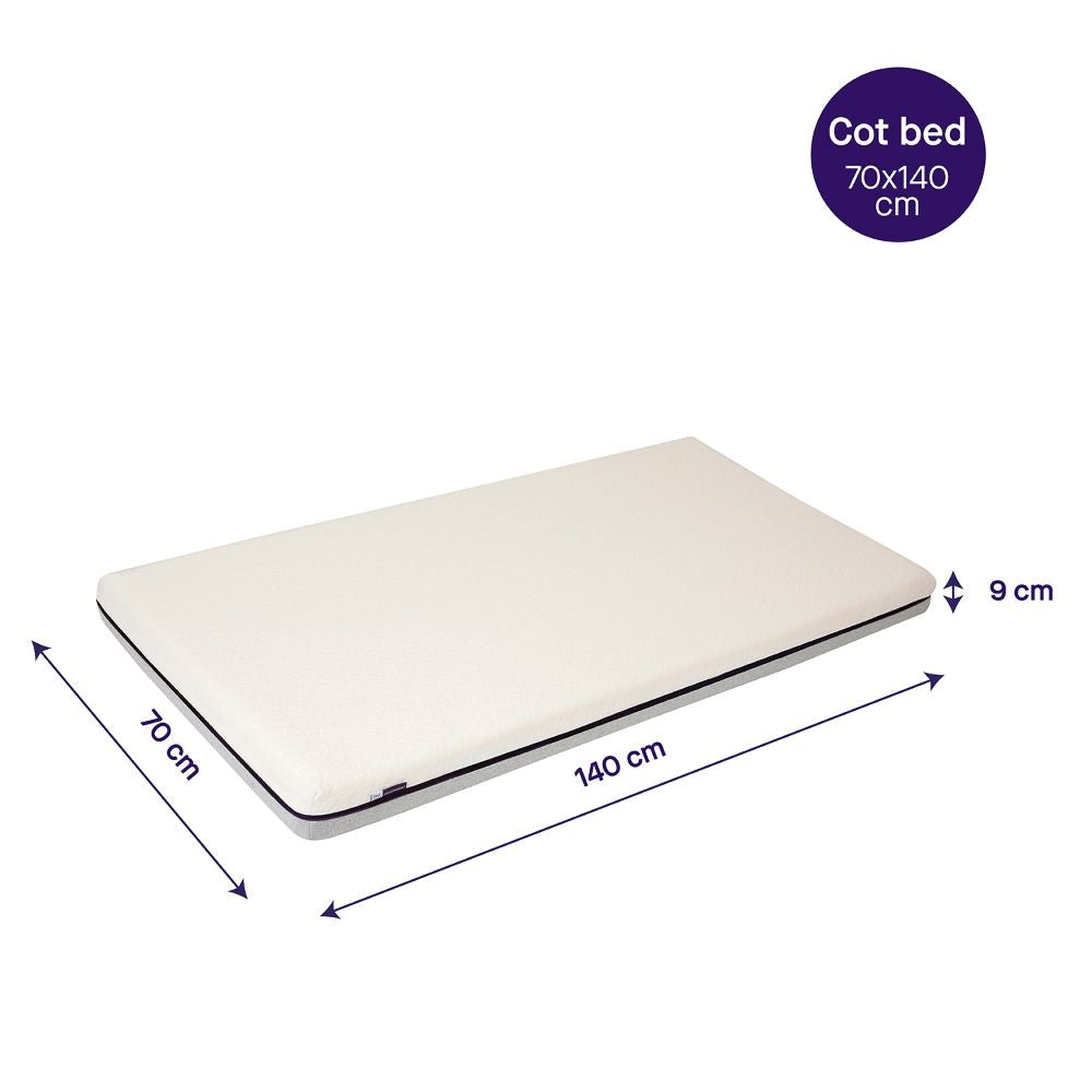 Clevamama ClevaFoam Support Baby Mattress (70x140cm) - Increased Airflow