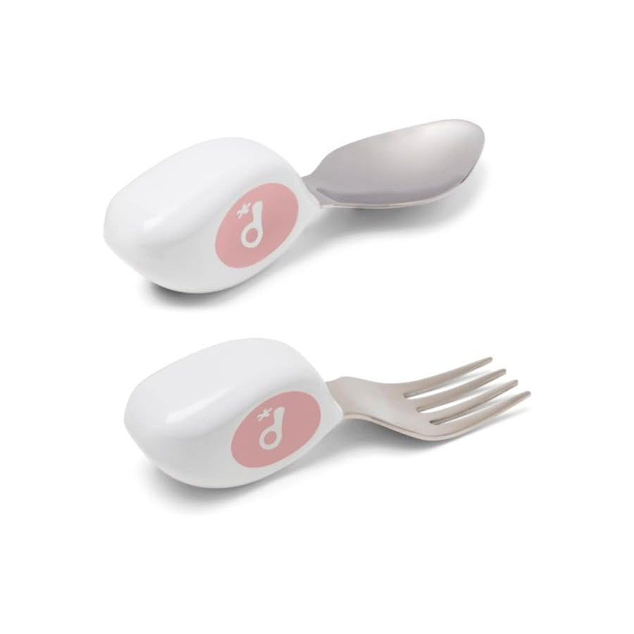 Doddl Toddler Fork & Spoon Set, 12M+ (2 Colors)