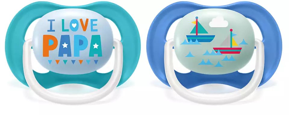 Philips Avent Ultra Air Pacifier, 2pk - 6-18M (14 Designs) - Pupsik Singapore