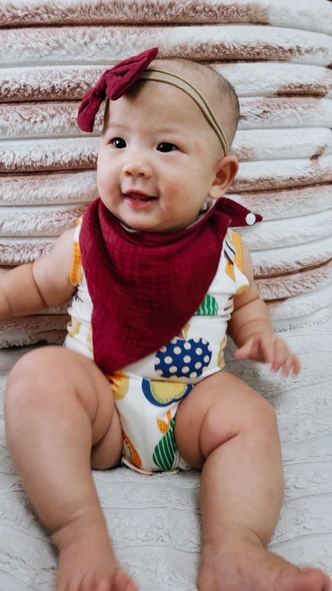 A, Apple Pie Bamboo Baby Sleeveless Tank Onesie - Apple Farm (5 Sizes)