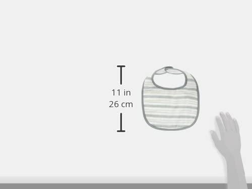 SwaddleDesigns Muslin Baby Bibs - Tiny Triangles & Serenity Stripes, 2pk (3 Colors)