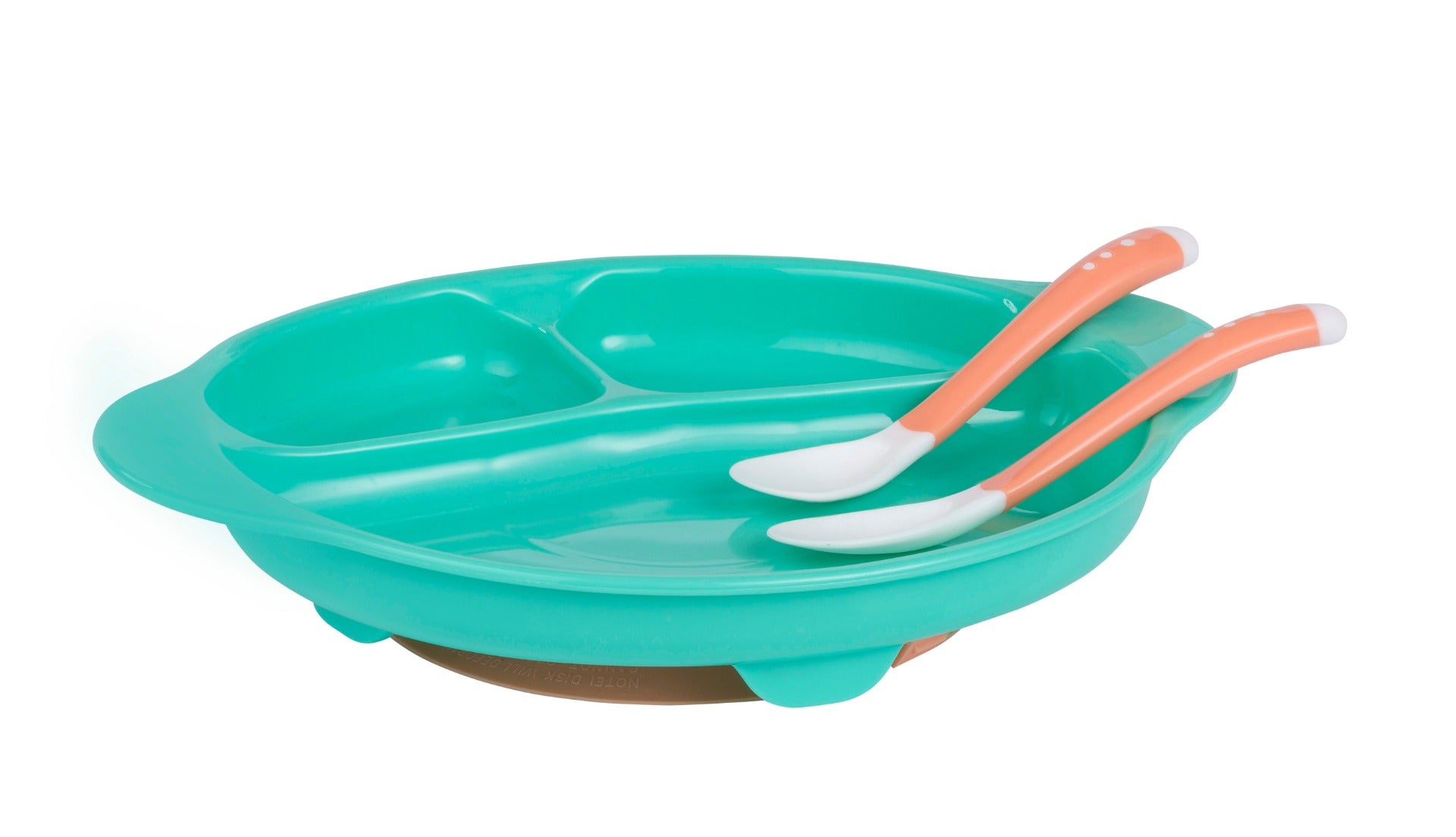 Clevamama Feeding Baby Plate & Cutlery with Suction Ring