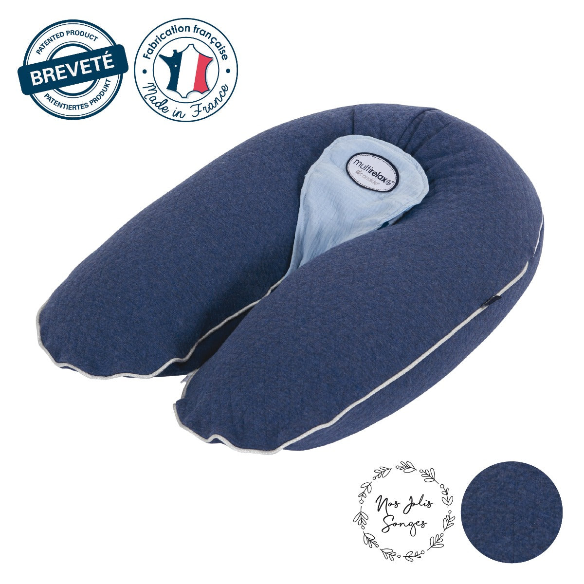 Candide Multirelax Jersey Quilted 3-in-1 Maternity Pillow (2 Colors) - Pupsik Singapore