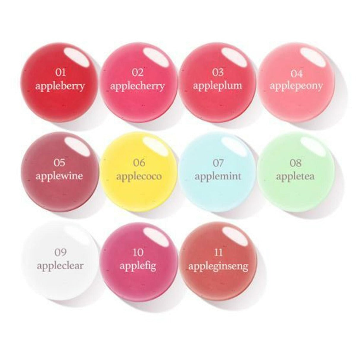 nooni Apple Lip Oil, 0.12 fl oz (10 Types)