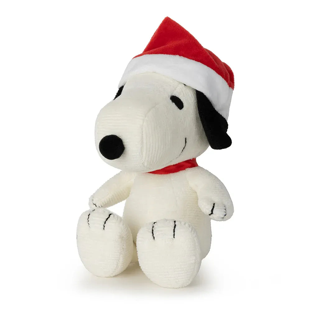 Peanuts Snoopy Sitting with Christmas Hat Soft Toy (17cm) - Pupsik Singapore