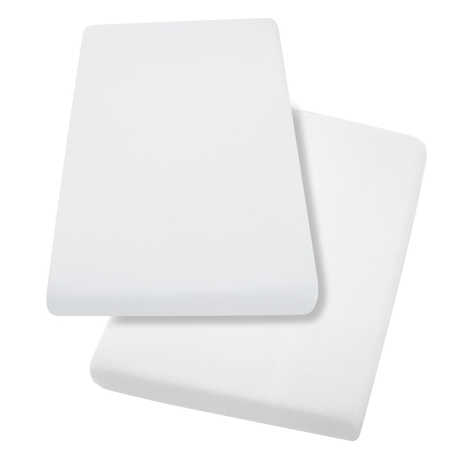 ClevaMama Jersey Cotton Fitted Sheets, 2pk (60x120cm) (2 Colours) - Pupsik Singapore