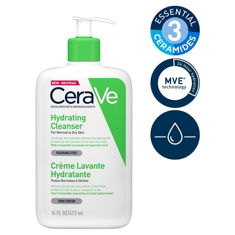 CeraVe Hydrating Cleanser (473ml) - Exp 11/25