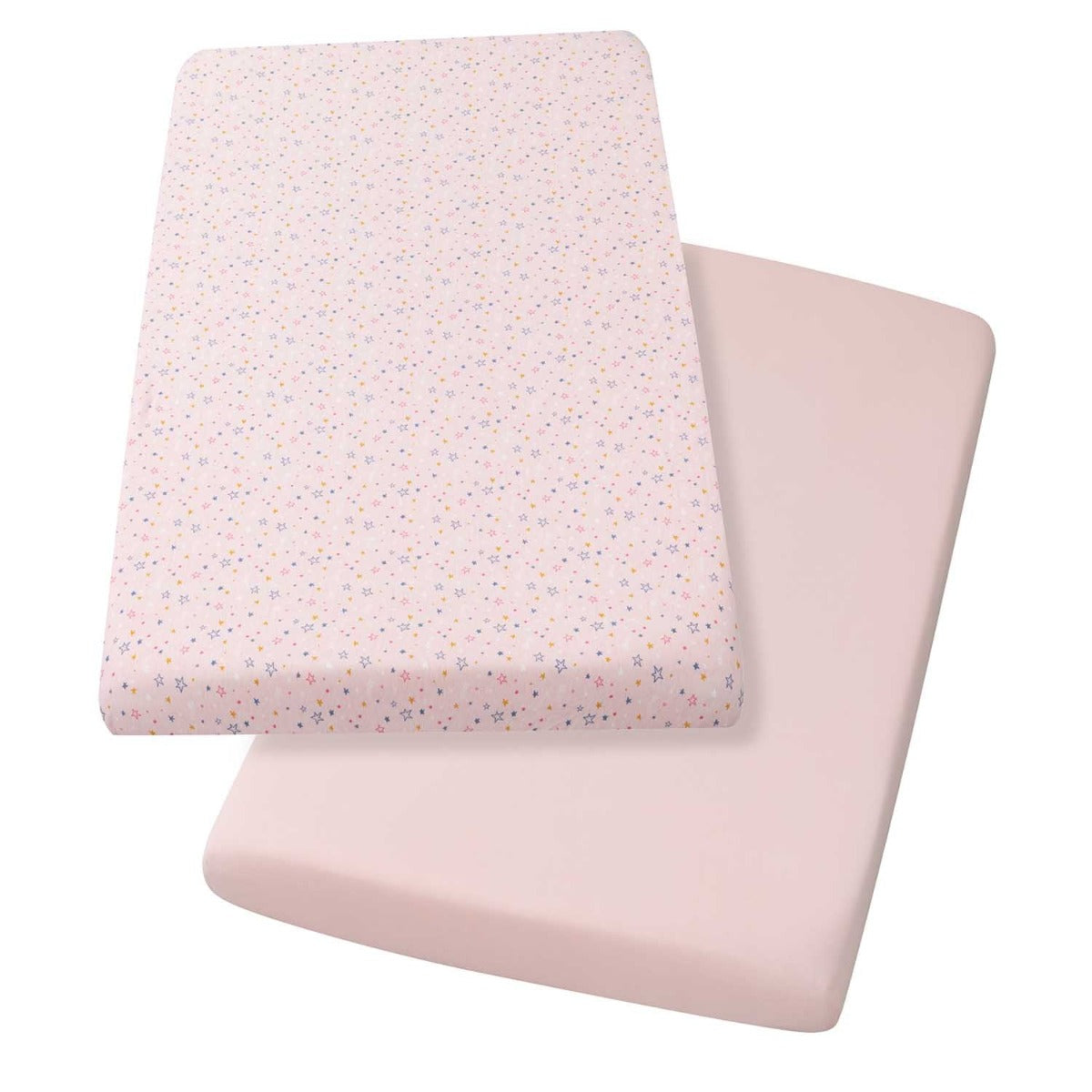 ClevaMama Jersey Cotton Fitted Sheets, 2pk (72x140cm) - 3 Colors - Pupsik Singapore