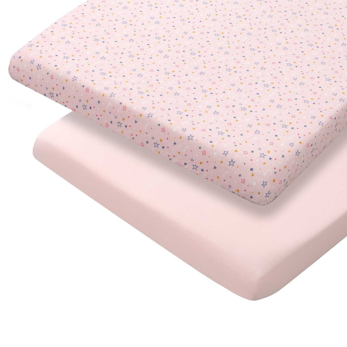 ClevaMama Jersey Cotton Fitted Sheets, 2pk (72x140cm) - 3 Colors - Pupsik Singapore