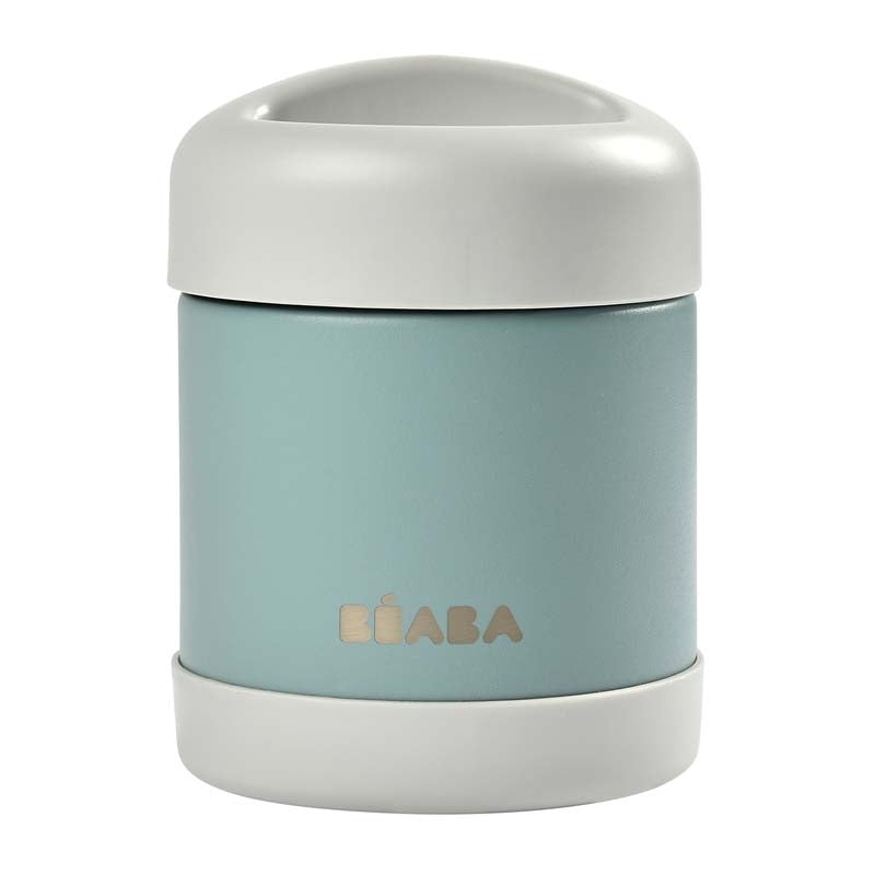 Beaba Insulated Stainless Steel Portion Jar (300ml) - Light Mist/Eucalyptus Green - Pupsik Singapore