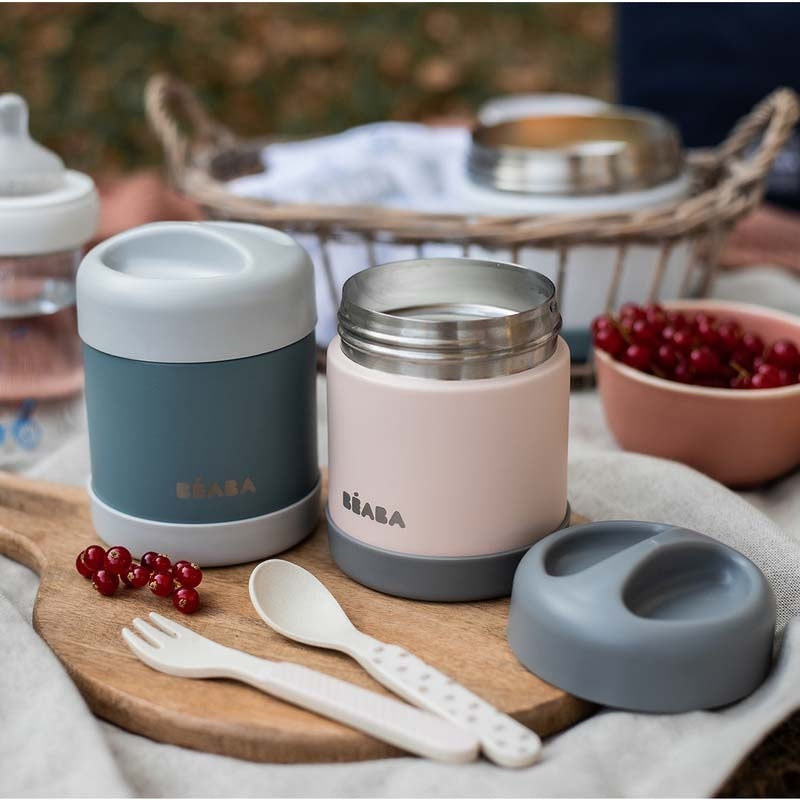 Beaba Thermo-Portion Insulated Stainless Steel Food Container, 300ml (3 Colors)