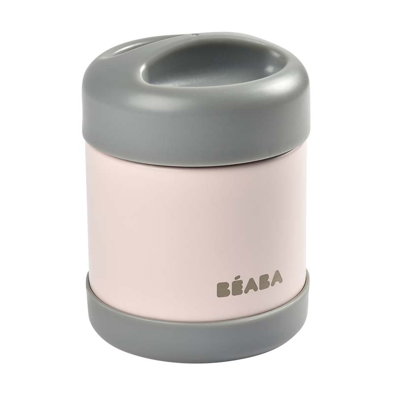 Beaba Insulated Stainless Steel Portion Jar (300ml) - Dark Mist/Light Pink - Pupsik Singapore