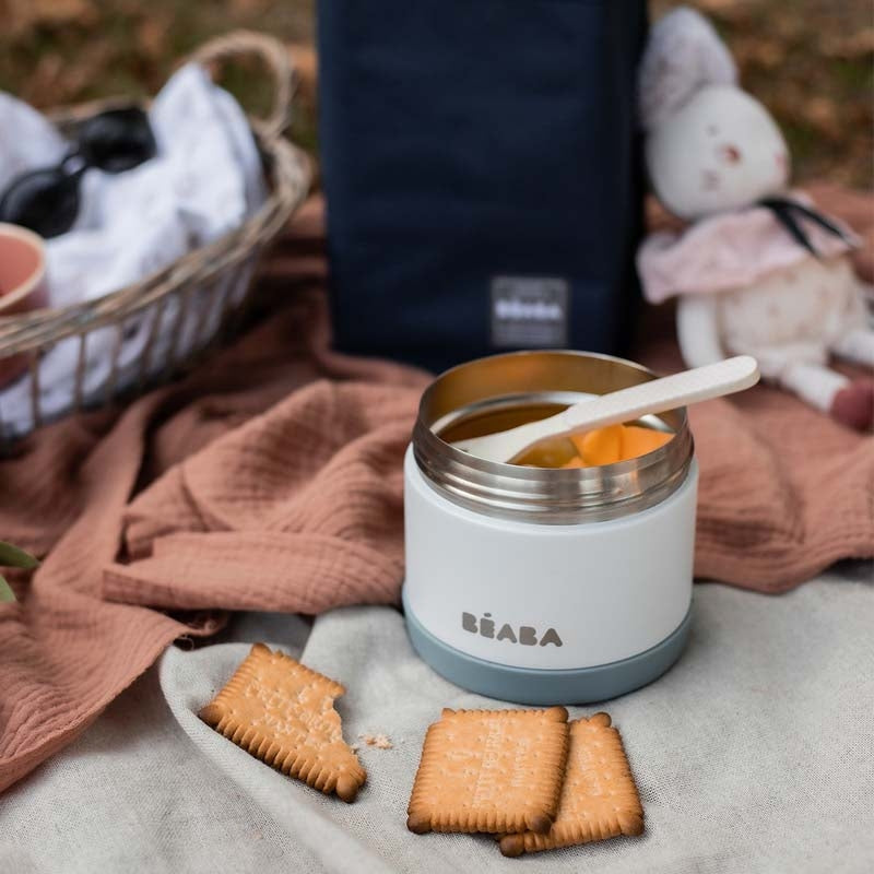 Beaba Thermo-Portion Insulated Stainless Steel Food Container, 500ml (3 Colors)