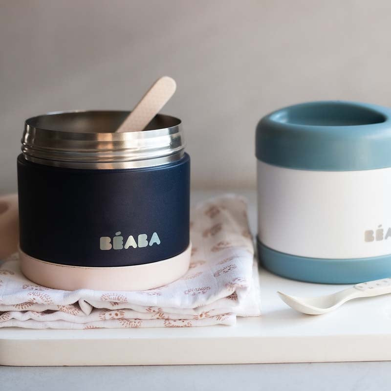 Beaba Thermo-Portion Insulated Stainless Steel Food Container, 500ml (3 Colors)