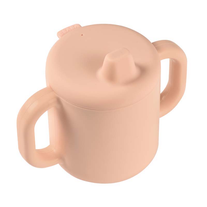 Beaba Silicone Learning Cup with Spout Lid, 170ml - Pink