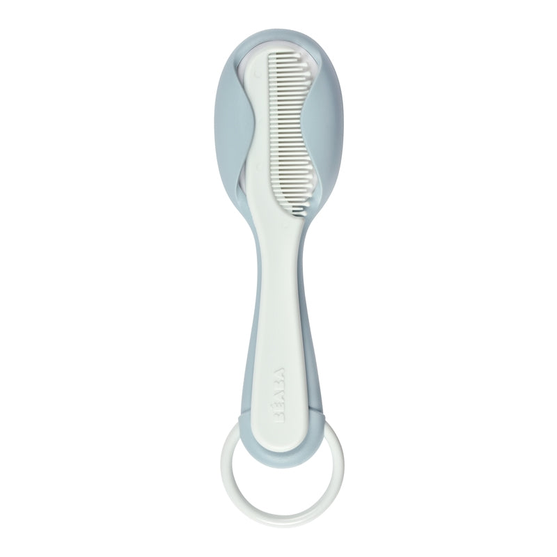 Beaba Baby Brush and Comb - Green & Blue