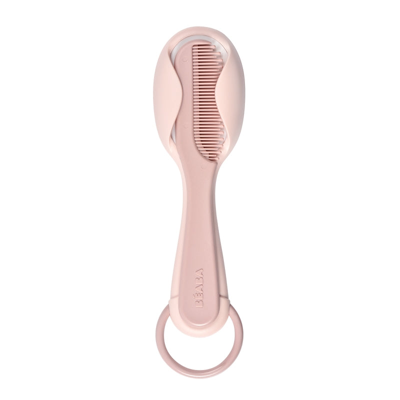Beaba Baby Brush and Comb - Old Pink