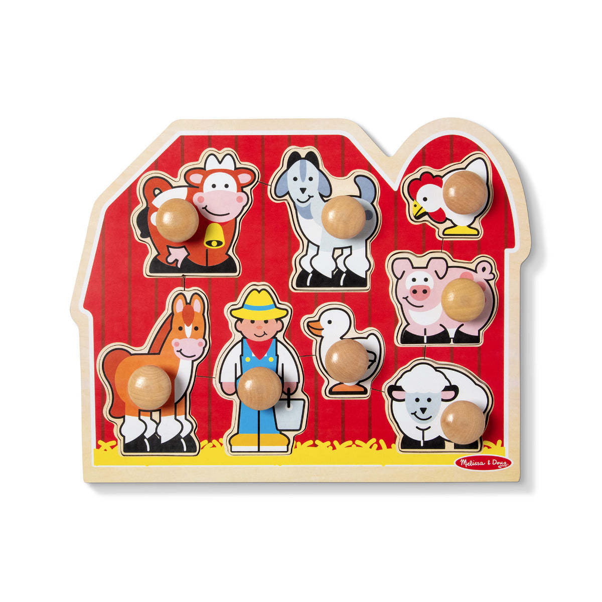 Melissa & Doug Large Farm Jumbo Knob Puzzle