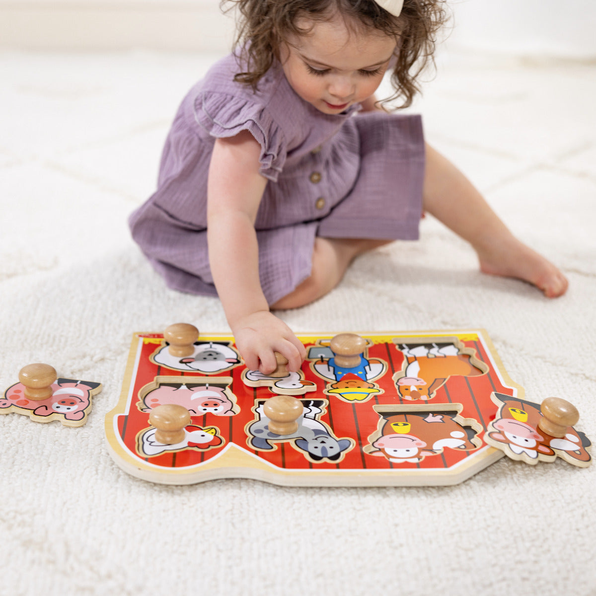 Melissa & Doug Large Farm Jumbo Knob Puzzle