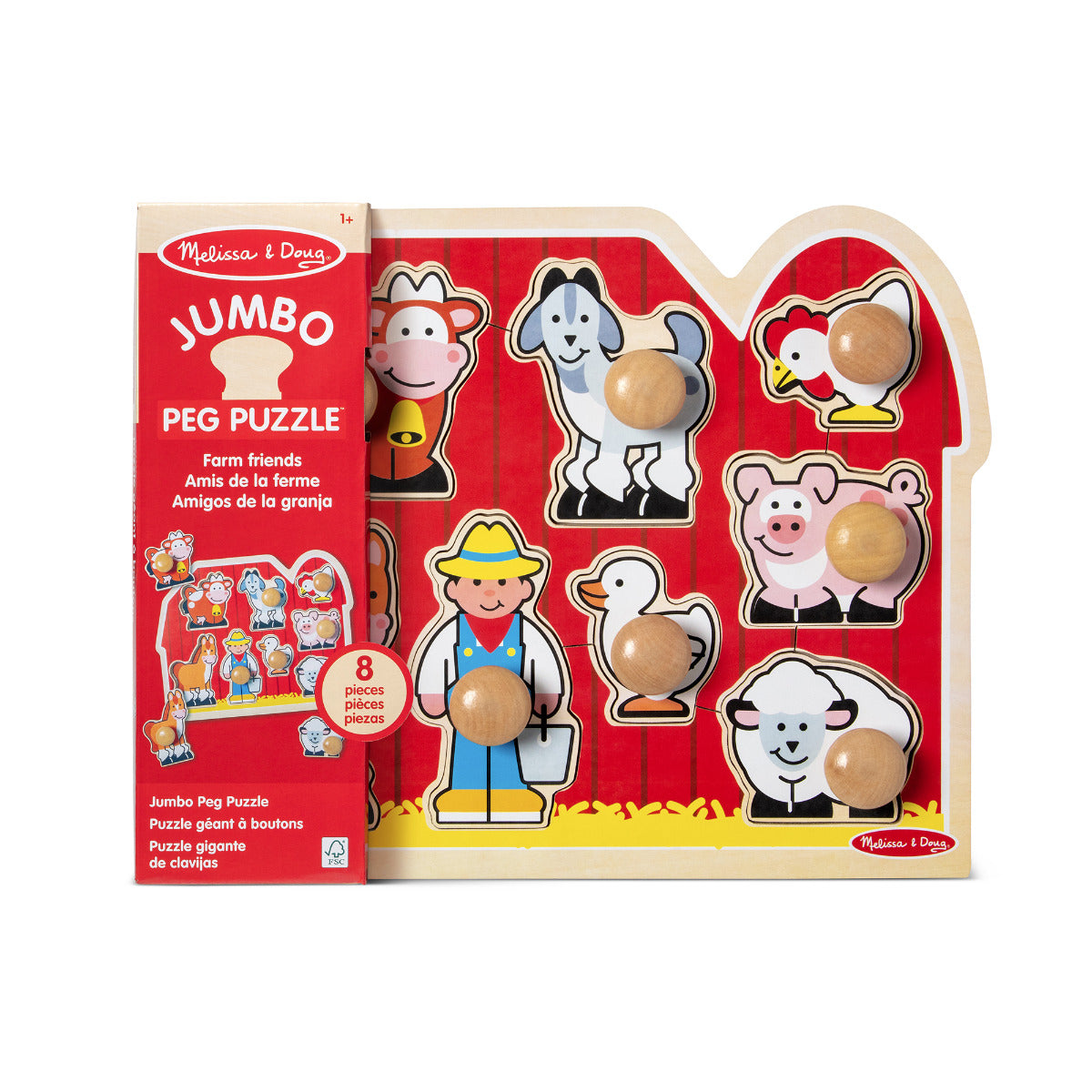 Melissa & Doug Large Farm Jumbo Knob Puzzle