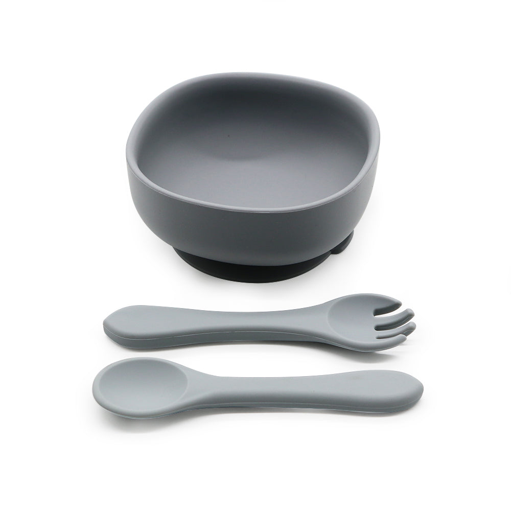 Biomom Silicone Suction Toddler Bowl Set (12 Colours) - Pupsik Singapore