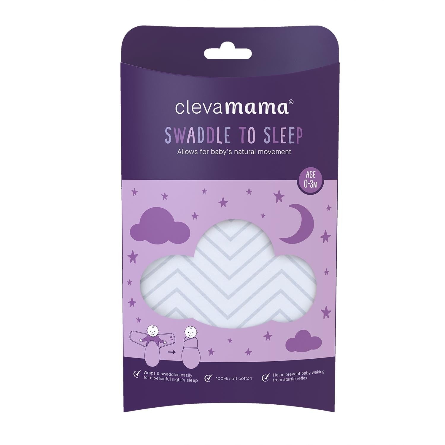 ClevaMama Swaddle to Sleep (4 Designs) - Pupsik Singapore
