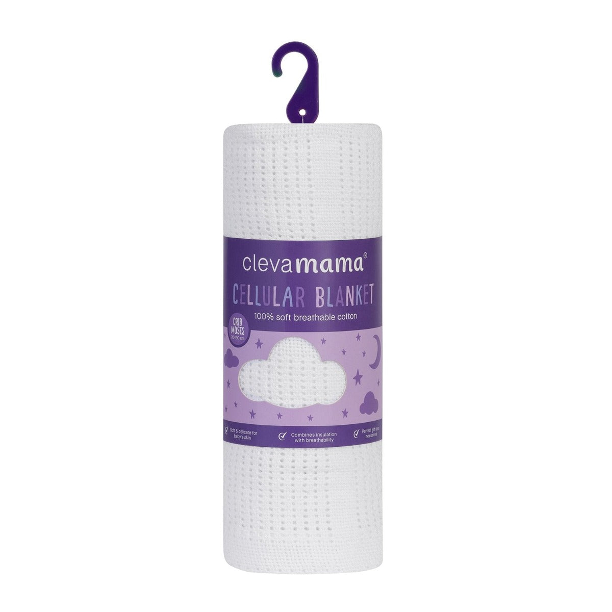 Clevamama Cellular Blanket (70x90cm) - White