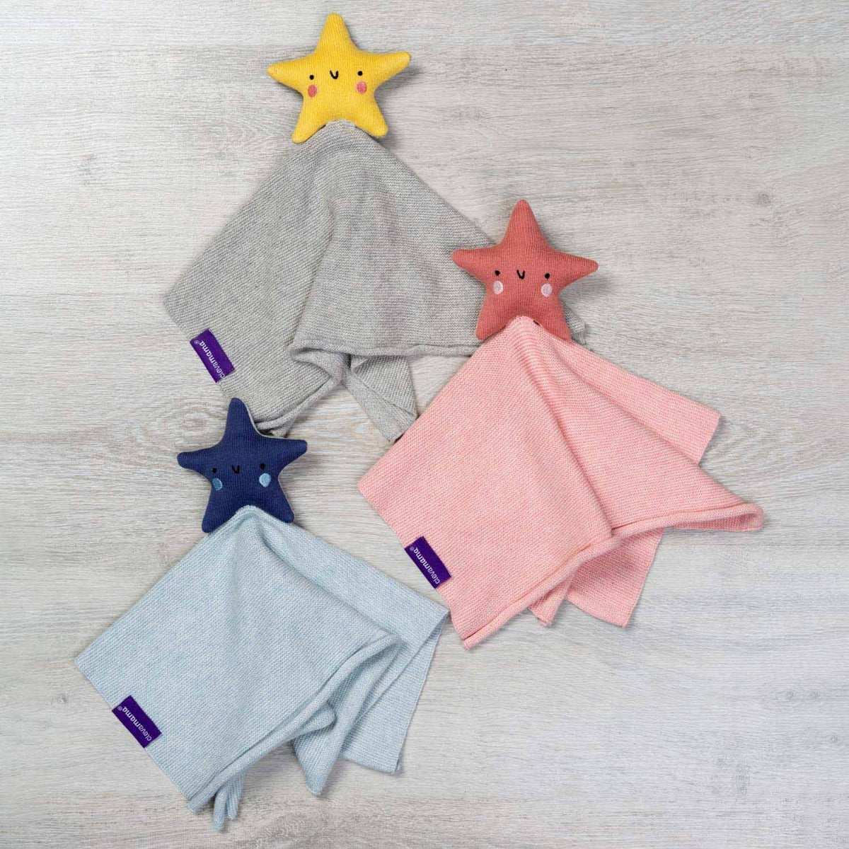 Clevamama Shooting Star Organic Cotton Baby Comforter (2 Colours)