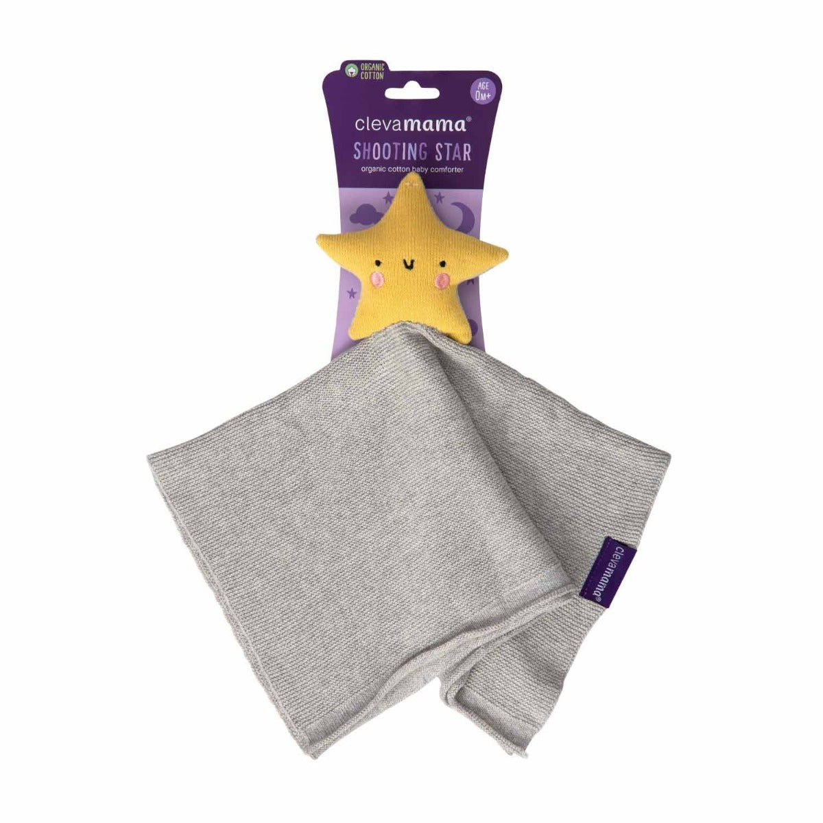 Clevamama Shooting Star Organic Cotton Baby Comforter (2 Colours) - Pupsik Singapore