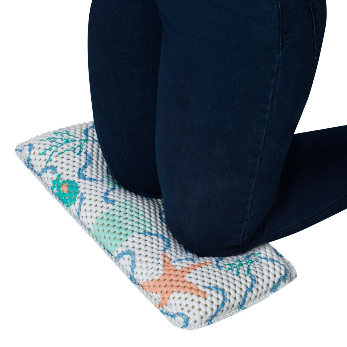 Clevamama Extra Long Bath Mat with Kneeling Cushion - Under the Sea
