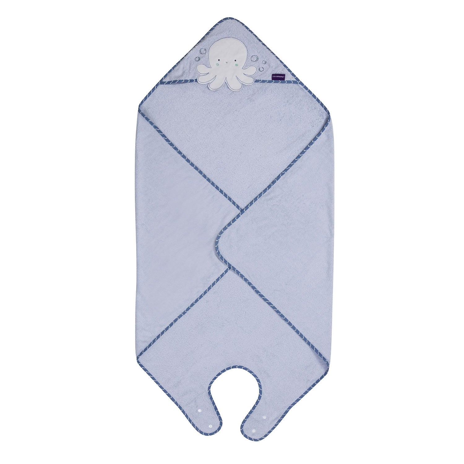Clevamama Bamboo Apron Baby Bath Towel  (3 Designs)