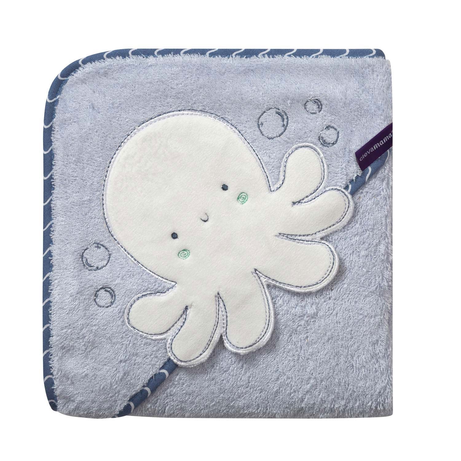 Clevamama Bamboo Apron Baby Bath Towel  (3 Designs) - Pupsik Singapore