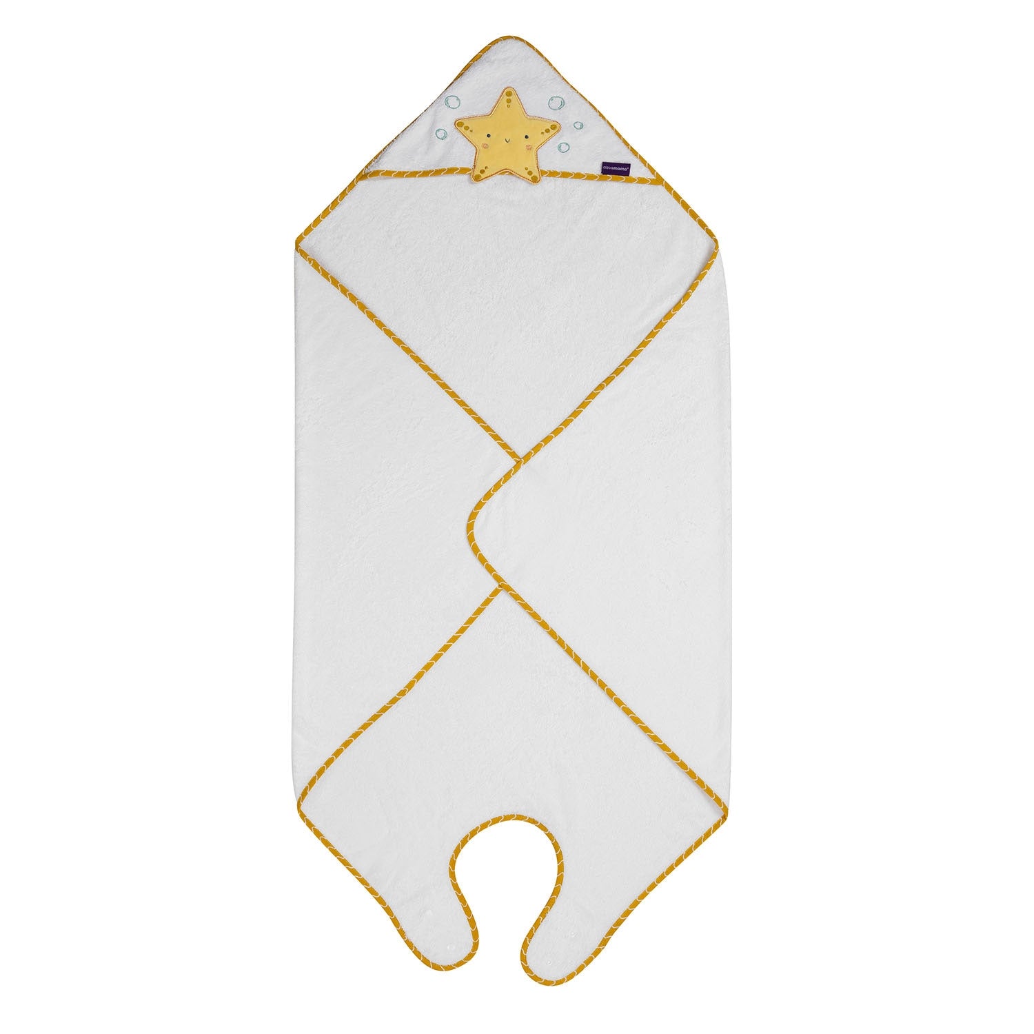 Clevamama Bamboo Apron Baby Bath Towel  (3 Designs)