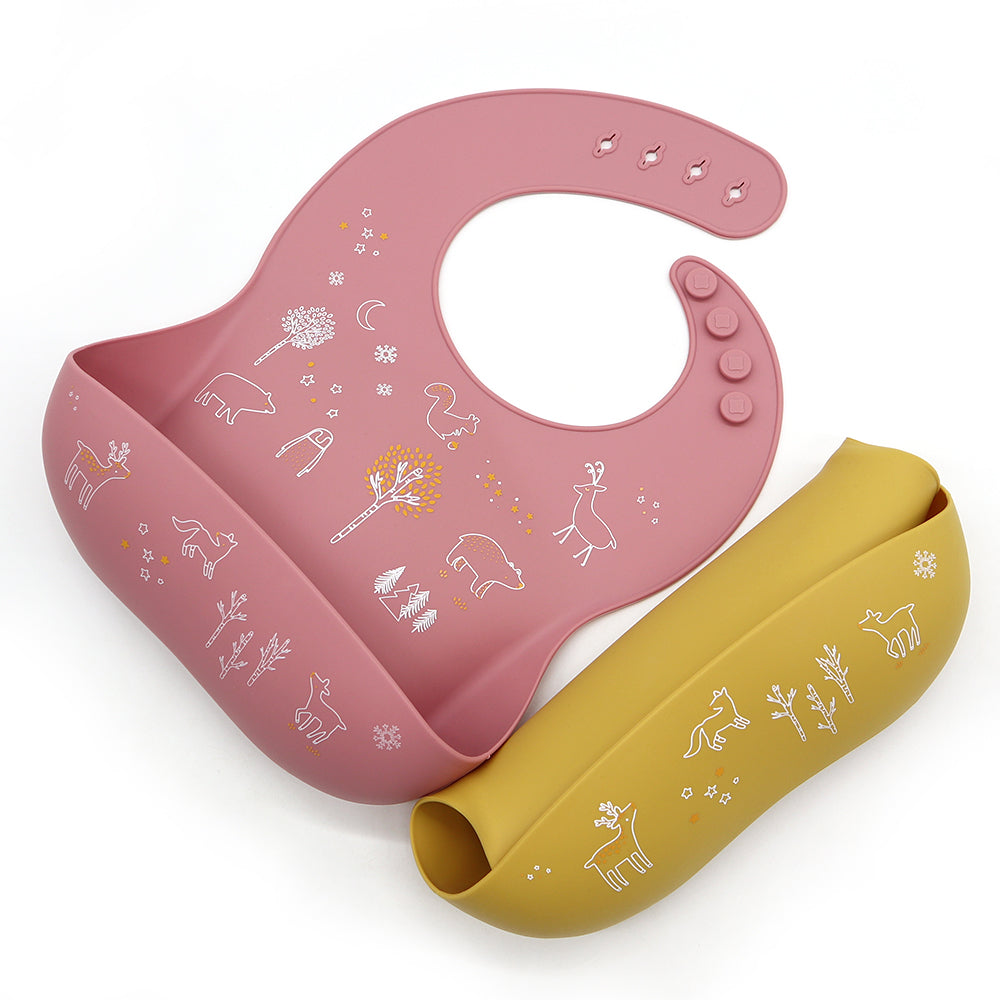 Biomom Silicone Patterned Baby Bibs (21 Designs)