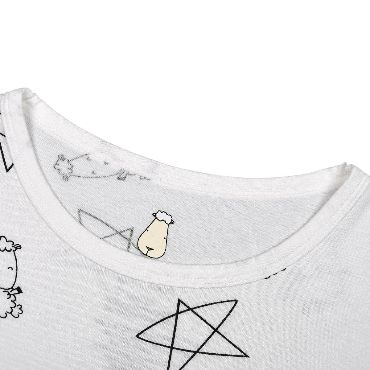 Baa Baa Sheepz Unisex Short Sleeve T-Shirt - Cute Big Star & Sheepz (5 Sizes)