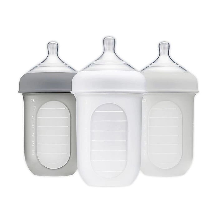Boon Nursh Silicone Pouch Bottle, 8oz (3pk)
