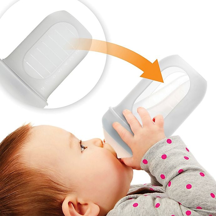 Boon Nursh Silicone Pouch Bottle, 8oz (3pk) - Pupsik Singapore