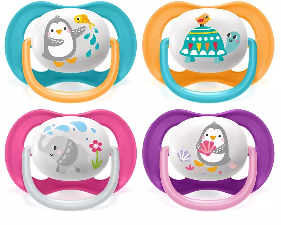 Philips Avent Ultra Air Pacifier, 2pk - 6-18M (14 Designs) - Pupsik Singapore