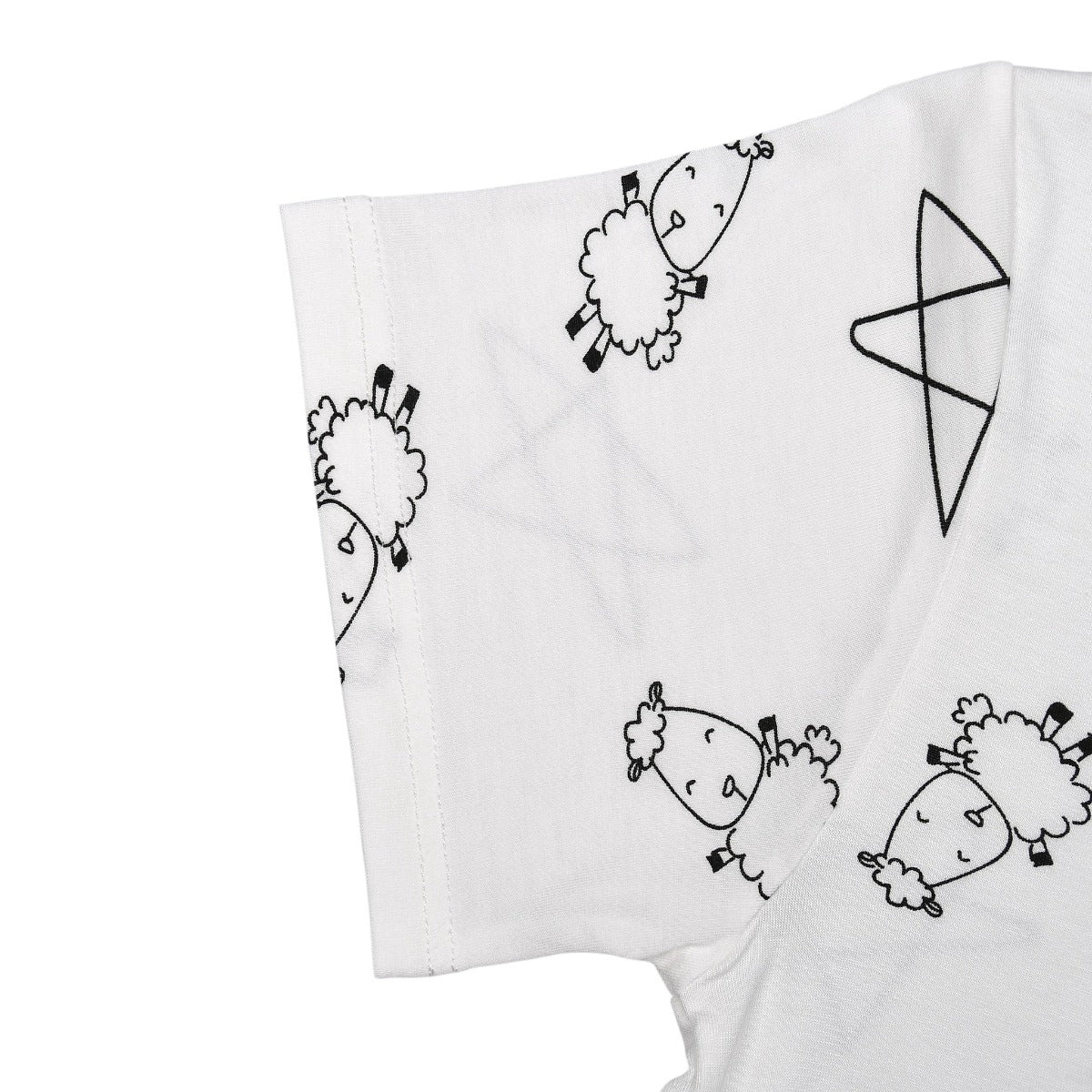 Baa Baa Sheepz Unisex Short Sleeve T-Shirt - Cute Big Star & Sheepz (5 Sizes)