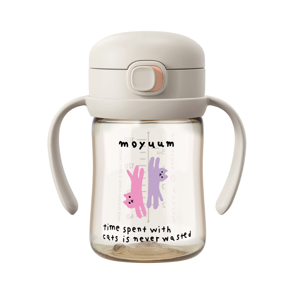 Moyuum PPSU All-in-One One-Touch Straw Bottle, 170/270/330ml (3 Designs)