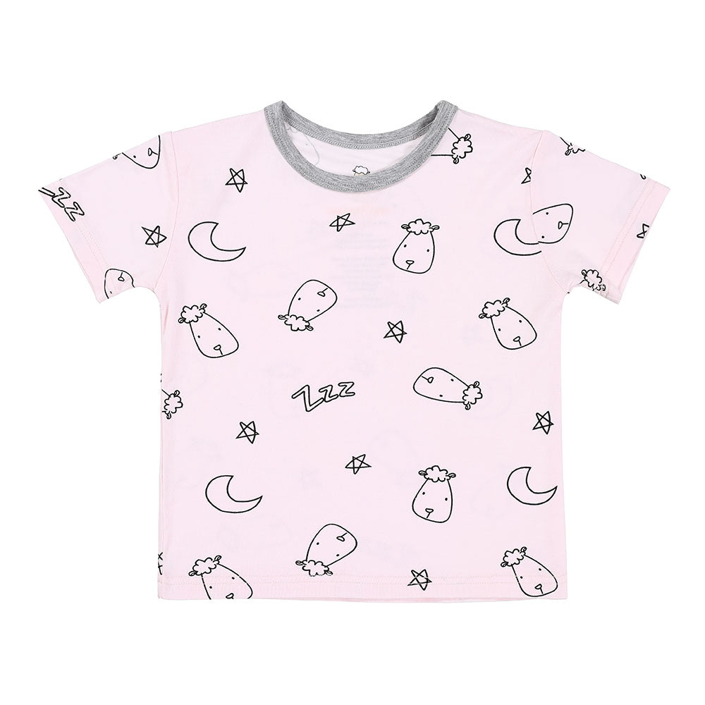 Baa Baa Sheepz Unisex Short Sleeve T-Shirt - Sweet Dreams Baa Baa Pink (4 Sizes)