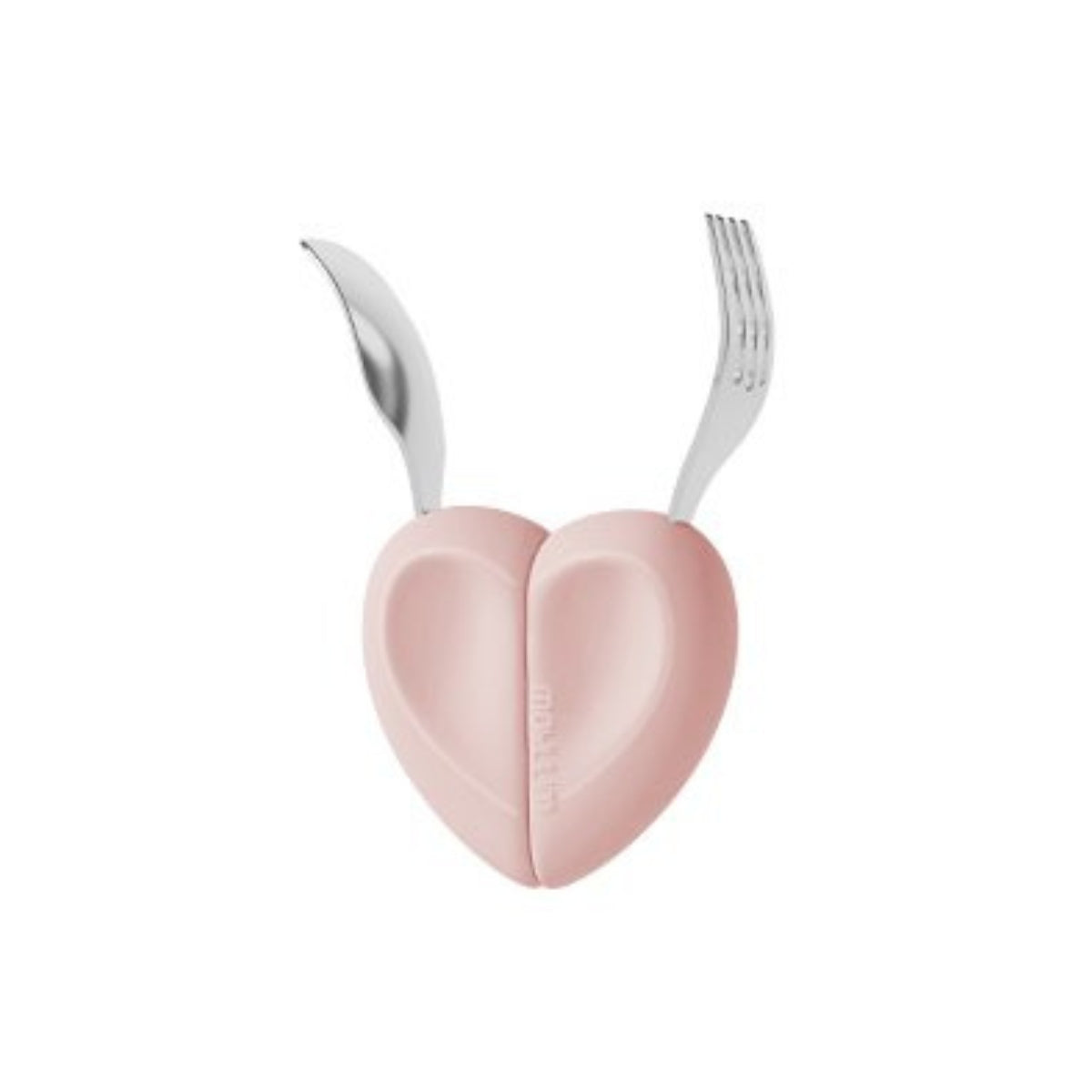 Moyuum Baby Self-Feeding Heart Spoon and Fork Set (3 Colors) - Pupsik Singapore