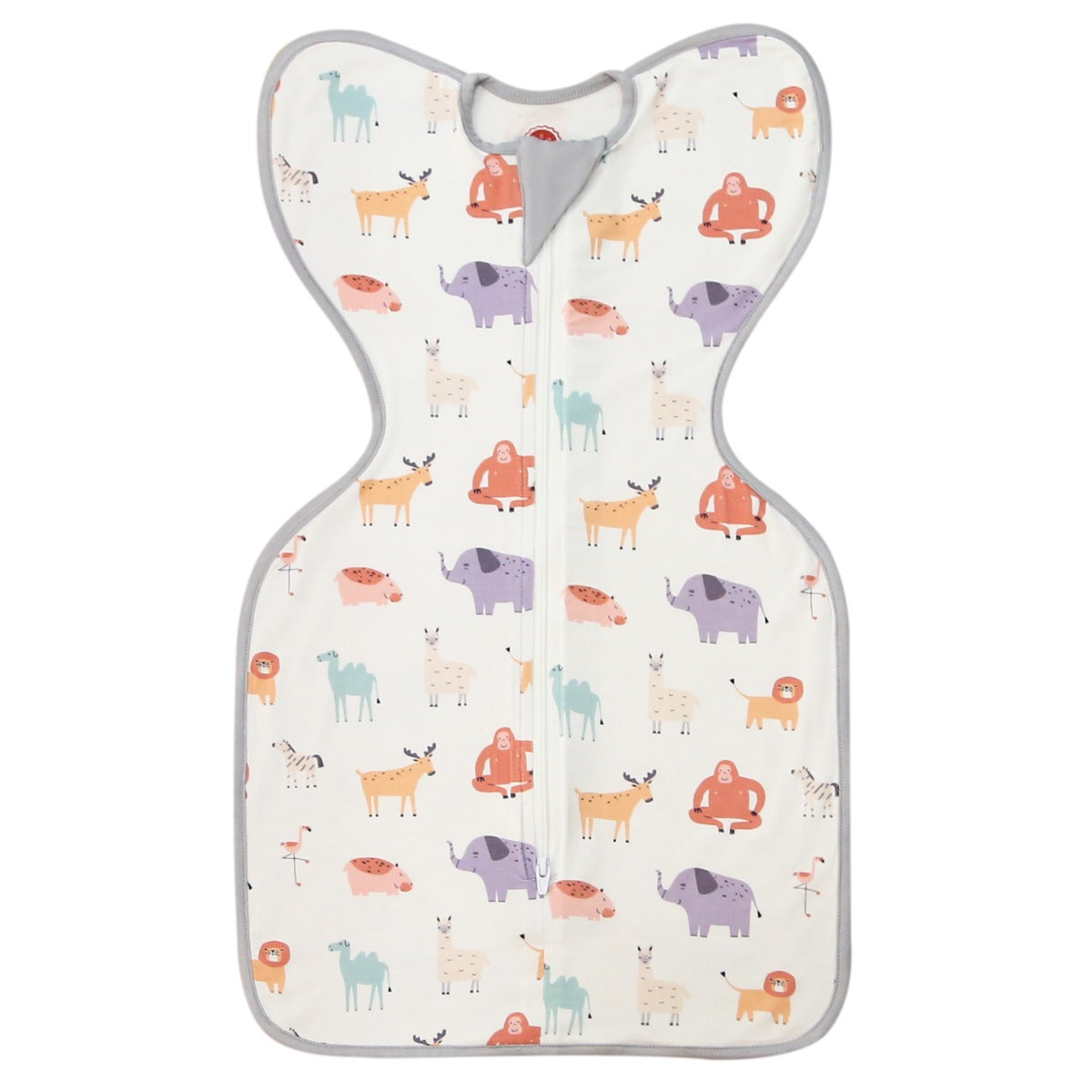 A, Apple Pie Bamboo Swaddle Wearable Blanket - Safari Slumber (3 Sizes)